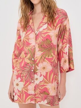 Z SUPPLY Gellar Barra Tropic Mini Dress Tunic. NWOT. Sz Small